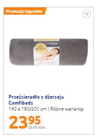 Action Comfibeds prześcieradło z dżerseju 140x190/200cm oferta