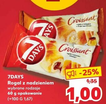 Kaufland 7DAYS Rogal z nadzieniem oferta