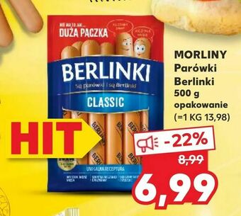 Kaufland MORLINY Parówki Berlinki oferta