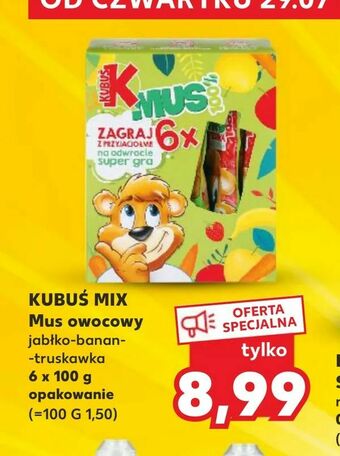 Kaufland KUBUŚ MIX Mus owocowy oferta