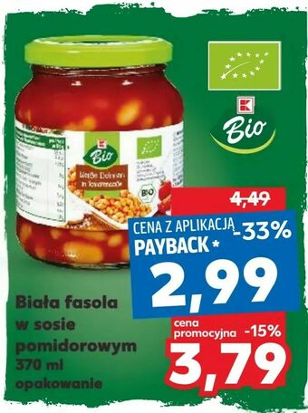 Kaufland Biała fasola w sosie pomidorowym oferta