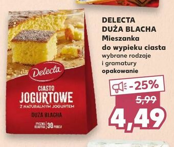 Kaufland DELECTA DUŻA BLACHA Mieszanka do wypieku ciasta oferta