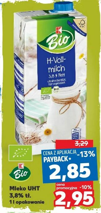 Kaufland Mleko UHT 3,8% tł oferta