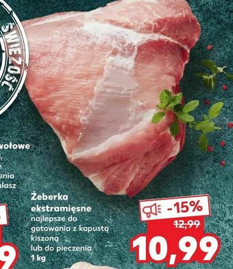 Kaufland Żeberka ekstramięsne oferta