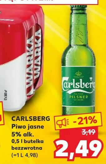 Kaufland CARLSBERG Piwo jasne 5% alk oferta