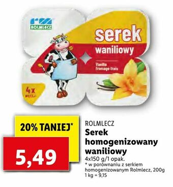 Lidl Serek homogenizowany waniliowy oferta