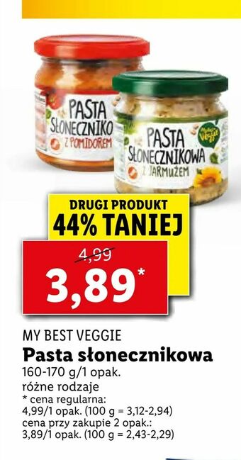Lidl Pasta słonecznikowa oferta