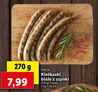 Lidl Kiełbaski białe z szynki oferta
