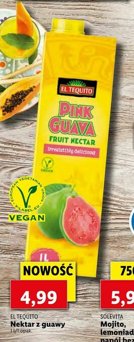 Lidl Nektar z guawy oferta