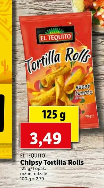 Lidl Chipsy Tortilla Rolls oferta