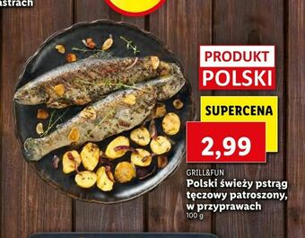 Lidl Polski świeży pstrąg tęczowy patroszony, w przyprawach oferta