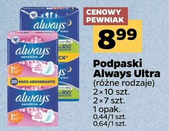 Netto Podpaski Always Ultra oferta