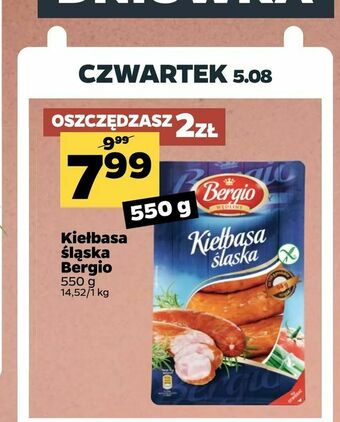 Netto Kiełbasa śląska Bergio oferta