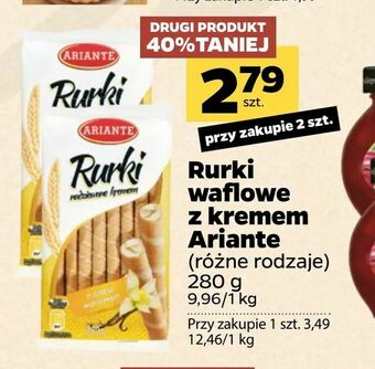 Netto Rurki waflowe z kremem Ariante oferta