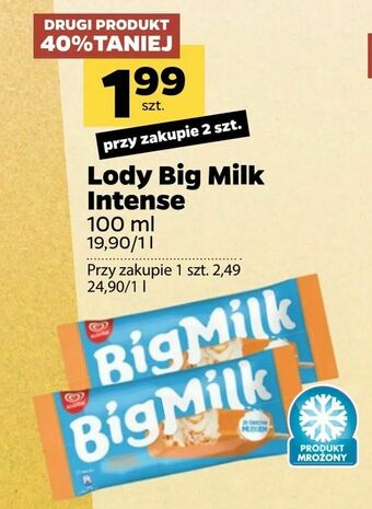 Netto Lody Big Milk Intense oferta