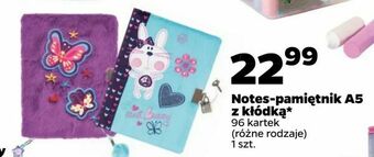 Netto Notes-pamiętnik A5 z kłódką oferta