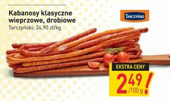 Stokrotka Kabanosy klasyczne wieprzowe, drobiowe oferta