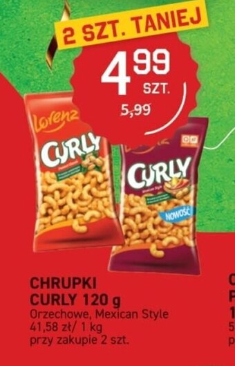 Duży Ben Lorenz Chrupki Curly 120g oferta