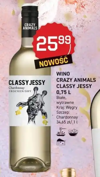 Duży Ben Crazy Animals Classy Jesst Wino 0,75l oferta