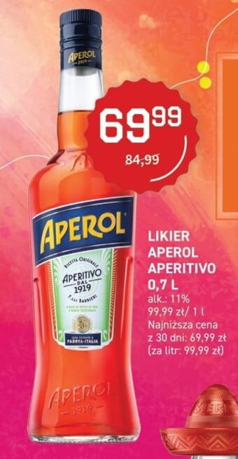Aperol Aperitivo Likier 0,7l