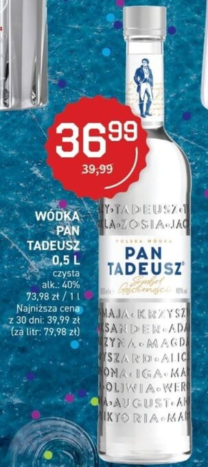 Duży Ben Pan tadeusz Wódka 0,5l oferta