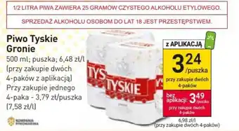 Stokrotka Market Kompania Piwowarska Piwo Tyskie 500ml puszka oferta