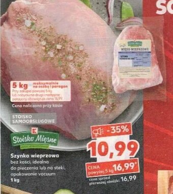 Kaufland Szynka wieprzowa bez kości 1kg oferta
