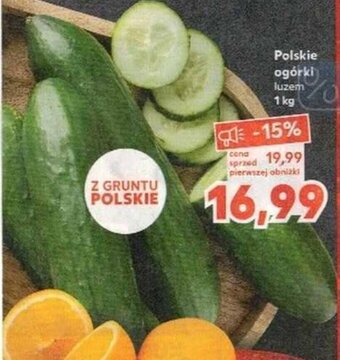 Kaufland Polskie ogórki luzem 1kg oferta