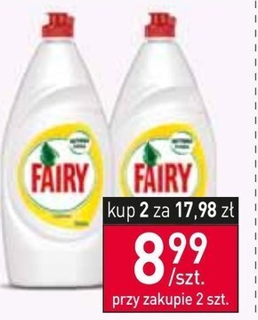 Stokrotka Market Fairy clean & fresh jabłko płyn do mycia naczyń zapewniający lśniąco czyste naczynia 900ml oferta