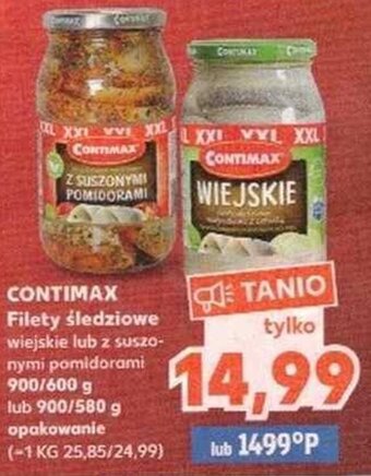 Kaufland Contimax Filety śledziowe 900/600g oferta