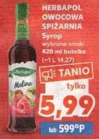 Kaufland Herbapol Owocowa spiżarnia syrop 420ml oferta