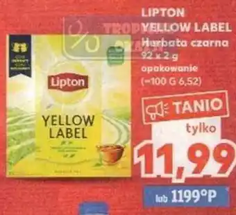 Kaufland Lipton Yellow Label Herbata czarna 92,2g oferta