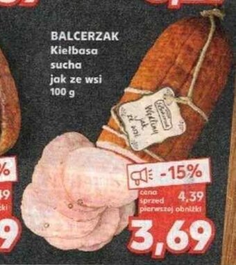 Kaufland Balcerzak Kiełbasa sucha jak ze wsi 100g oferta