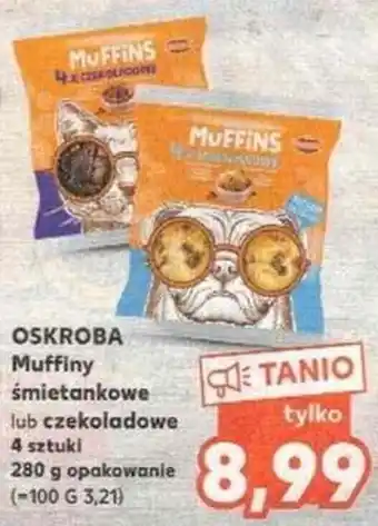 Kaufland Oskroba muffiny śmietankowe lub czekoladowe 4x280g oferta