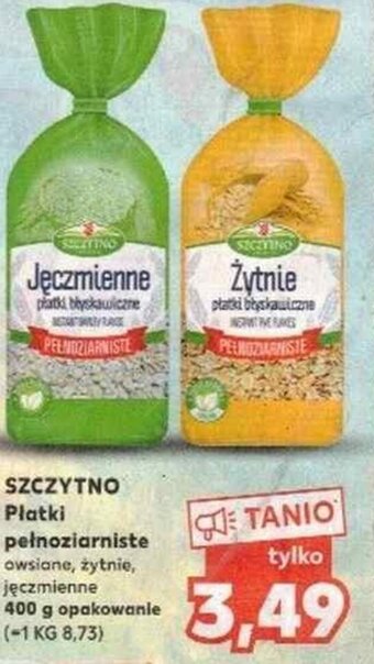 Kaufland Szczytno płatki pełnoziarniste 400g oferta