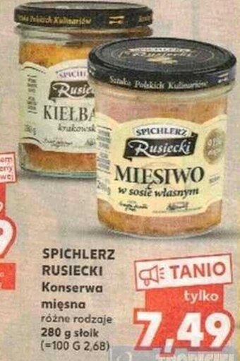 Kaufland Spichlerz Rusiecki konserwa mięsna 280g oferta