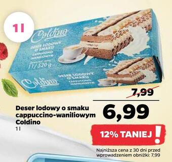 Netto Deser lodowy o smaku cappuccino-waniliowym coldino oferta
