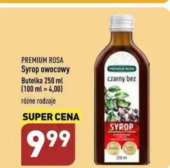 ALDI Syrop z czarnego bzu premium rosa oferta