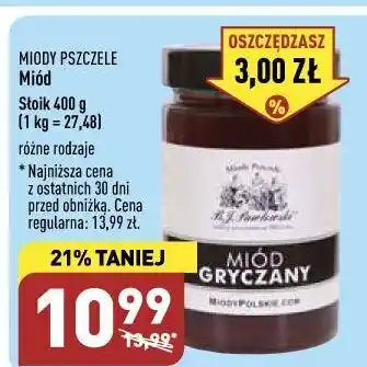 ALDI Miód gryczany b.j. pawłowski oferta