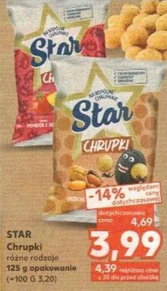 Kaufland Star chrupki 125g oferta