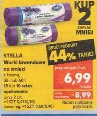 Kaufland Stella Worki lawendowe na śmieci 35/60l oferta