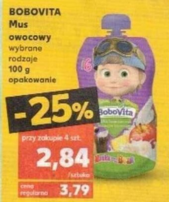Kaufland Bobovita Mus owocowy 100g oferta