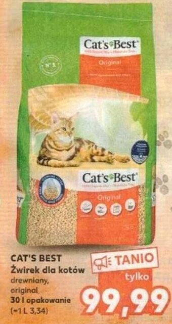 Kaufland Cat's Best Żwirek dla kotów 30l oferta