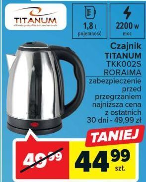 Carrefour Czajnik tkk002s titanum oferta