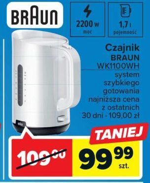 Carrefour Czajnik wk1100wh braun oferta