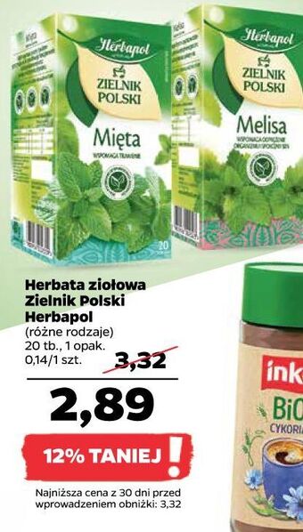 Netto Herbatka melisa herbapol zielnik polski oferta