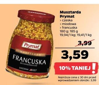 Netto Musztarda czeska prymat oferta