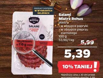 Netto Salami w obsypce pieprzu ziarnistego mistrz rohus oferta