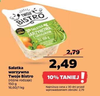 Netto Sałatka jarzynowa z groszkiem twoje bistro oferta
