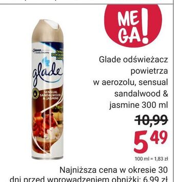 Rossmann Odświeżacz bali sandalwood & jasmine glade by brise oferta